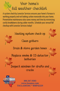 furnace checkup and other fall checklist